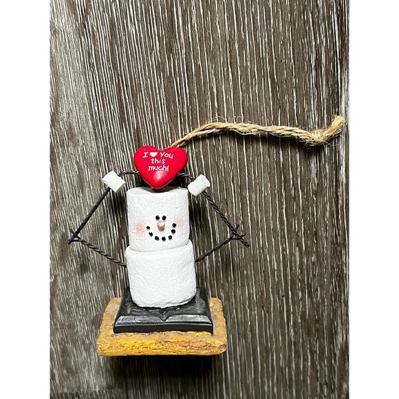 The Original S'mores Midwest I LOVE YOU THIS MUCH Christmas Holiday Ornament - Picture 1 of 4
